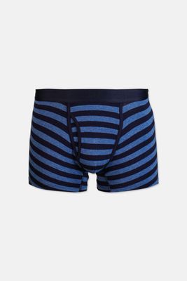 Mens 4 Stripe Boxer Brief  Navy