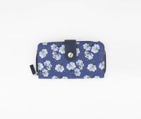 Womens Be Shore Zip Around Wallet  Navy Floral - thumbnail