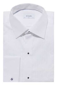 Slim Fit Plissé Evening Shirt