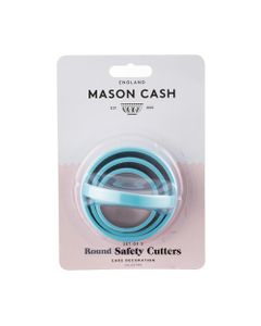 Mason Cash Round Safety Cookie Cutters Set of 3 Blue