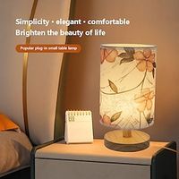 Fabric Table Lamp USB Plug-in Rural Style Table Lamp bedside Lamp less than 5V Lightinthebox - thumbnail