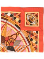 Hermès pre-owned star printed scarf - ORANGE - thumbnail