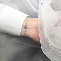 yongcheng s925 sterling silver korean simple chic cloud mist iris retro high-quality lace carved palace bracelet female Lightinthebox - thumbnail