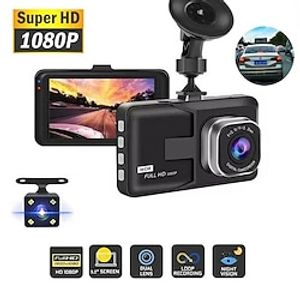 FHD 1080P Dash Cam for Car Camera Front and Rear Video Recorder Auto DVR Loop Recording Night Vision Wide Angle Dashcam Car DVR miniinthebox