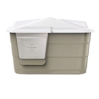 Georplast Villa 2in1 Cat Toilette Or Pet House - Beige (Pack Of 2)