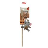 FOFOS Elephant Cat Wand Cat Toy (Pack Of 6) FOFOS Elephant Cat Wand Cat Toy (Pack Of 6)