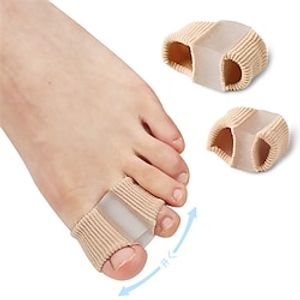 1PCS Toe Splitter Thumb Valgus Big Foot Bone Overlapping Toe Separator Male and Female Fiber Double Hole Toe Covering Orthosis Lightinthebox