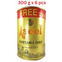 Aseel Vegetable Ghee 2 Ltr + 300gm Free (Pack of 6)