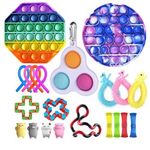 21 pcs Fidget Toys Anti Stress Set Stretchy Strings toys for Adults Children Gift Pack Squishy Sensory Antistress Relief Figet Toy Lightinthebox