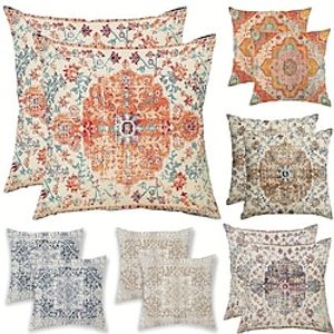 1PC Bosnian Style Pattern Double Side Pillow Cover Soft Decorative Square Cushion Case Pillowcase for Bedroom Livingroom Sofa Couch Chair miniinthebox