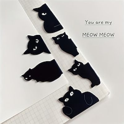 Black Cat Cute Magnetic Bookmark Cat Gift Bookmark Home Black Cat Bookmark Gift Lightinthebox