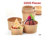 Hotpack Brown Kraft Ice Cream Cup 4/6/8 Oz 1000 Pieces - ICB120K