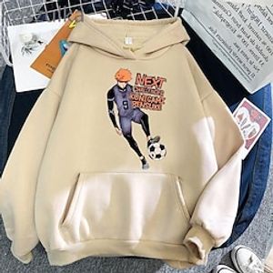 Inspired by Blue Lock Isagi Yoichi Hoodie Cartoon Manga Print Front Pocket Graphic Hoodie For Men's Women's Unisex Adults' Hot Stamping Polyster Casual Daily miniinthebox