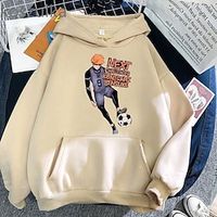 Inspired by Blue Lock Isagi Yoichi Hoodie Cartoon Manga Print Front Pocket Graphic Hoodie For Men's Women's Unisex Adults' Hot Stamping Polyster Casual Daily miniinthebox - thumbnail
