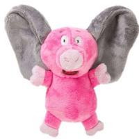 Godog Silent Squeak Flips Pig Elephant With Chew Guard Technology Durable Plush Dog Toy Large