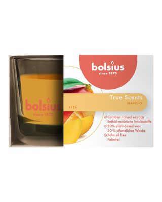 Bolsius True Scents Mango Candle in Glass Scented Medium