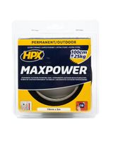 HPX Max Power Acrylic Outdoor Tape Black 19mm X 5m