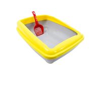 Cado Pet Open Cat Toilet With Scoop-large Yellow - 39X50X17cm