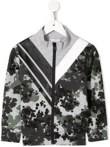 Stella McCartney Kids chevron camouflage print jacket - Green