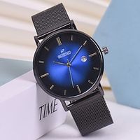 Oktime Quartz Watch for Men Analog Quartz Basic Formal Style Minimalist Waterproof Color Gradient Metal Stainless Steel Skeleton / One Year miniinthebox Oktime Quartz Watch for Men Analog Quartz Basic Formal Style Minimalist Waterproof Color Gradient Metal Stainless Steel Skeleton / One Year miniinthebox