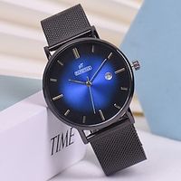 Oktime Quartz Watch for Men Analog Quartz Basic Formal Style Minimalist Waterproof Color Gradient Metal Stainless Steel Skeleton / One Year miniinthebox - thumbnail