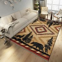 Christmas Woodland Winter Area Rug Non Slip Floor Mat Bedside Livingroom Bedroom Indoor Outdoor miniinthebox - thumbnail