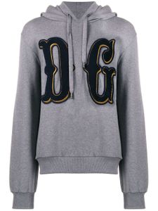 Dolce & Gabbana DG patch hoodie - Grey