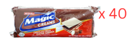 Jack N Jill Magic Cream Cracker Sandwich (10*28G) Chocolate 280Gm Pack Of 40 (UAE Delivery Only)