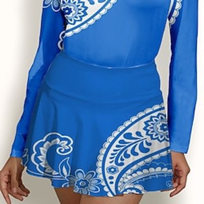 Women's Tennis Skirts Golf Skirts Breathable Quick Dry Moisture Wicking Tennis Clothing Golf Apparel Regular Fit 2 in 1 Golf Tee Pocket Paisley Summer Tennis Golf Pickleball miniinthebox