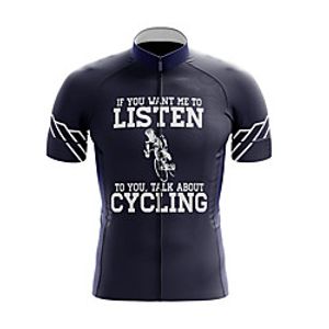 21Grams Men's Short Sleeve Cycling Jersey Summer Spandex Polyester BlackWhite Bike Jersey Top Mountain Bike MTB Road Bike Cycling Quick Dry Moisture Wicking Breathable Sports Clothing Apparel Lightinthebox