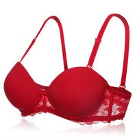 Half Cup Gather Lace Adjustable Bras