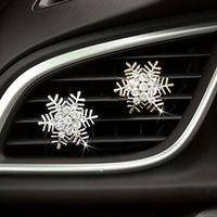 Rhinestone Decor Snowflake Design Car Vent Clip Car Air Outlet Decoration miniinthebox
