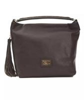 Pompei Donatella Chic Brown Leather Shoulder Bag (PO-5799)