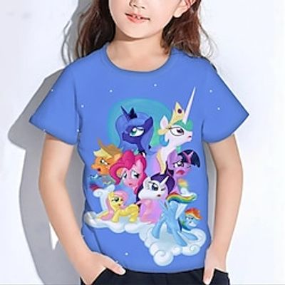 Fashion Short Sleeve Kids 3D printed T-shirt men's and girls crewneck short sleeve Lightinthebox