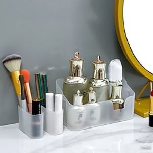 1PCS Desktop Dressing Table Cosmetics Lipstick Skincare Products Storage Box Household Washing Table Cosmetics Beauty Eyes Makeup Removal Cotton Storage Lightinthebox