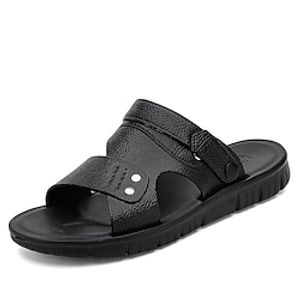 Men's Sandals Slippers  Flip-Flops Crib Shoes Casual Daily Beach EVA(ethylene-vinyl acetate copolymer) Black Brown Summer miniinthebox
