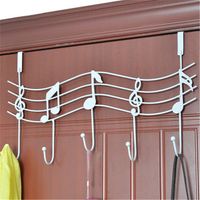 Home Coat Hat Bag Metal Music Style Hook Hanger Organizer Bathroom Kitchen Iron Hook rails