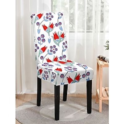 Dining Chair Cover Stretch Chair Seat Slipcover Spandex with Elastic Bottom Protector for Dining Room Wedding Ceremony Durable Washable miniinthebox