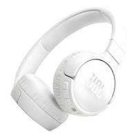 JBL Tune 670NC Adaptive Noise Cancelling Wireless On-Ear Headphones, Pure Bass, Smart Ambient, Bluetooth 5.3 + LE Audio, Hands-Free Call, 70H Battery, Multi-Point Connection - White, (JBLT670NCWHT)