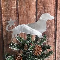 Dog Star Christmas Tree Topper Decoration Christmas Tree Topper Home Decoration Cute Christmas Holiday Party Gift for Family miniinthebox - thumbnail