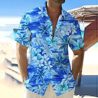 Floral Casual Men's Shirt Outdoor Street Casual Daily Summer Turndown Short Sleeve Dark Navy Blue S M L Shirt Lightinthebox Floral Casual Men's Shirt Outdoor Street Casual Daily Summer Turndown Short Sleeve Dark Navy Blue S M L Shirt Lightinthebox