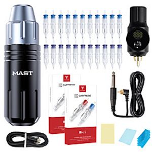 DRAGONHAWK Flip RCA Cord Rotary Pmu Permanent Makeup Pen Tattoo Machine Kit with Wireless Battery Power Cartridge Needles Set Lightinthebox