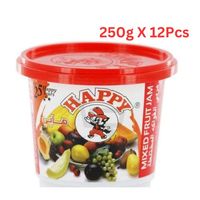Happy Mixed Fruit Jam 250gm (Pack of 12)