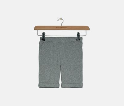 Kids Girl Bermuda Shorts Pewter Heather Kids Girl Bermuda Shorts Pewter Heather