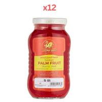 Golden Swan Sweet Sugar Palm Fruit Red Kaong 340G Pack of 12