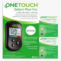 OneTouch Select Plus Flex Glucose Monitor + 2 Strip Boxes - thumbnail