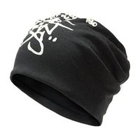 Mens Unisex Letter Printing Beanie Hat Casual Warm Hip-Hop Skullies Sport Elastic Hats