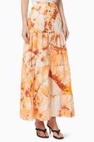 Tie-dye Cotton Maxi Skirt - thumbnail
