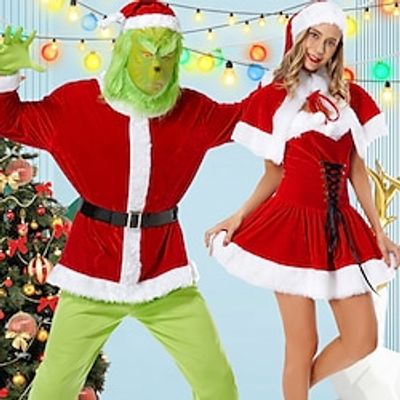 Santa Claus Mrs.Claus Grinch Santa Suits Cosplay Costumes Matching Family Couples Men's Women's Cosplay Costume Family Matching Outfits Christmas Christmas Masquerade Christmas Eve Adults' Party miniinthebox Santa Claus Mrs.Claus Grinch Santa Suits Cosplay Costumes Matching Family Couples Men's Women's Cosplay Costume Family Matching Outfits Christmas Christmas Masquerade Christmas Eve Adults' Party miniinthebox