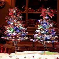 Solar Powered Snowfall Christmas Tree Outdoor Lawn Ground Lamp Decoration Christmas Courtyard Garden Atmosphere Light LED Christmas Tree Light  1PC Lightinthebox - thumbnail